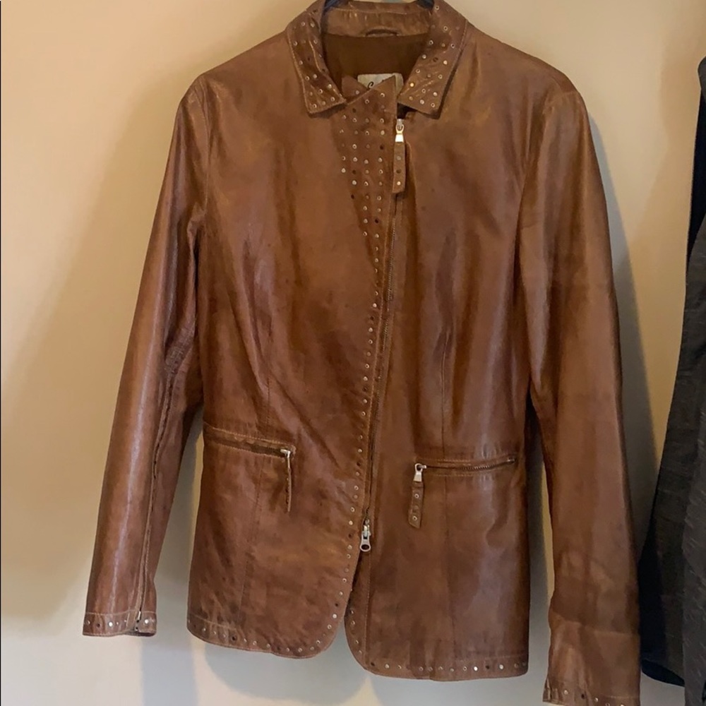 vintage leather jacket